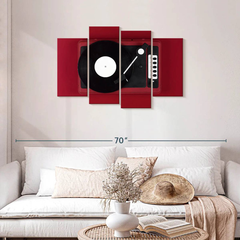 Abarca Red Turntable, 27'' H x 43'' W