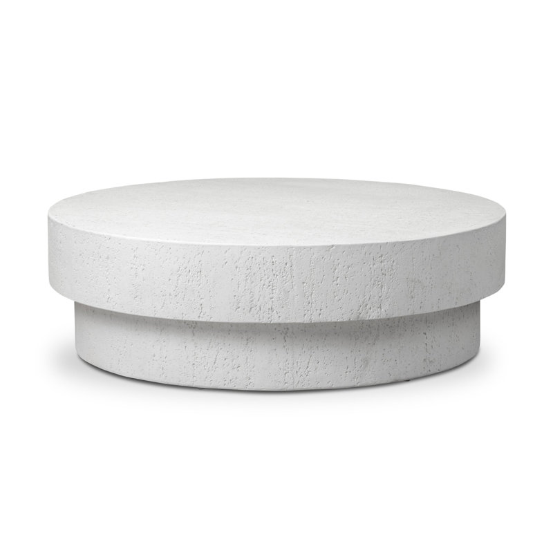 Kesia Outdoor Round Coffee Table, 15" H x 48" W x 48" D