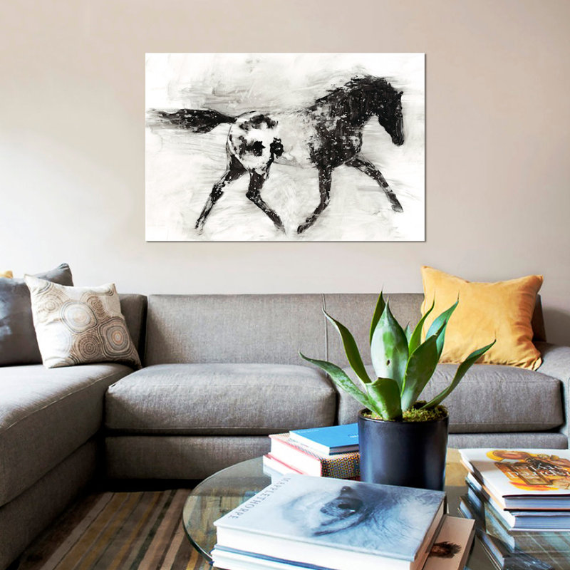 «Appaloosa I» par Ethan Harper, reproduction sur toile, H 26 po x l 40 po x P 1,5 po, Toile tendue, Pas de tapis