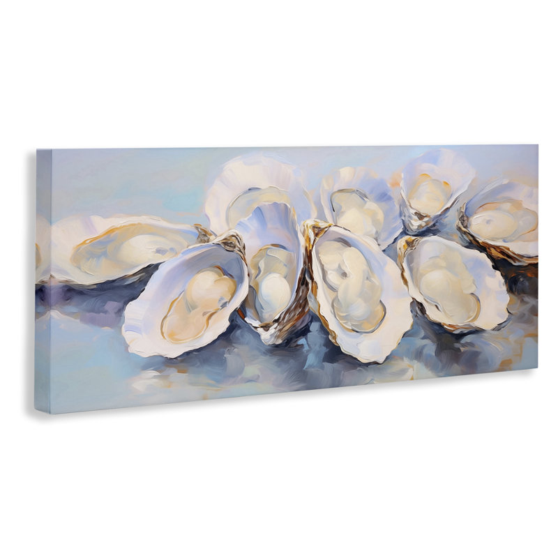  "Aquatic Oyster Bunch", art mural par Arlington Prints, H 30 po x l 13 po