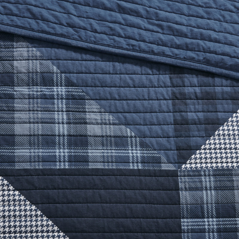 Woolrich Olsen Oversized Cotton Quilt Set, Blue, King/Cal King
