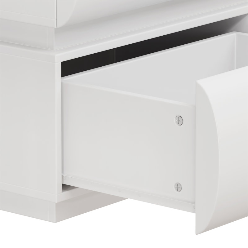 Commode 6 tiroirs pour chambre à coucher, Blanc