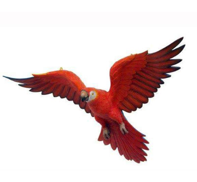 Babucarr Flying Macaw Parrot Life Size Statue