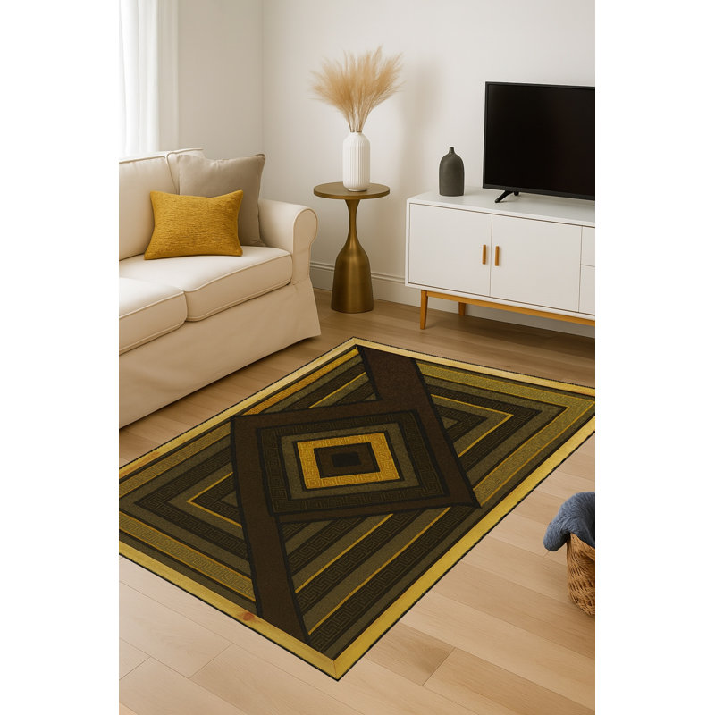 Amarillo Cotton Washable Oriental Indoor / Outdoor Rug, 2'6" x 4'11"