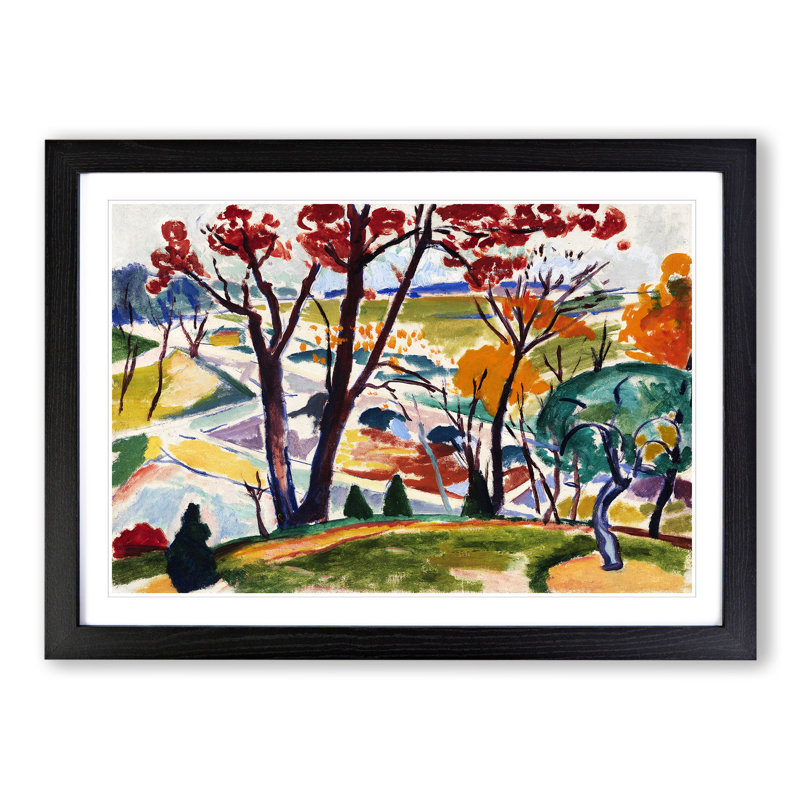 Huntingdon Valley by Henry Lyman Sayen - Picture Frame Painting, Black Framed, 48cm H x 65cm W x 2cm D