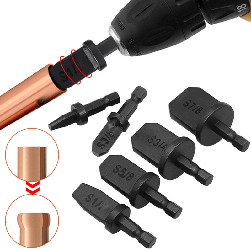 copper flarer 6pcs Pipe Expander With Hexagonal Handle Copper Pipe Expander Set Conditioning Copper Pipe Expander Set