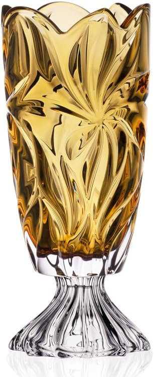Vase en cristal de cristal de bohème 14,5 po Aurum