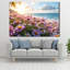 Art mural en verre trempé Sunset Daisies-130153420