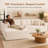105" Corduroy L-Shaped Sectional Sofa with Chaise, Oversized 4-Seat Cloud Couch with Deep Foam Cushions-317436437