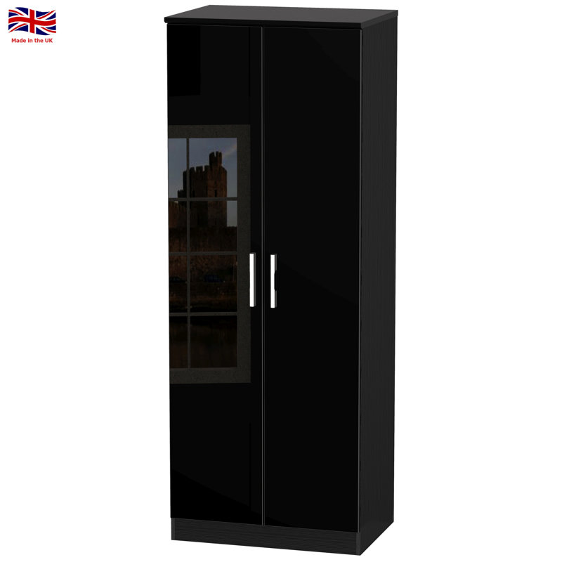 Yvette Chest of Drawers, Black, H197 x W74 x D53cm