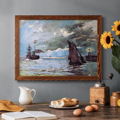 Paysage marin par Monet, reproduction d'art sur toile