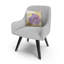 Coussin décoratif Sheila Golden Violets