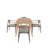 Clancy Mid-Century Modern Tapered Dining Set - Dining Table And 4 Chairs-1674304188-1674304177-1674304189