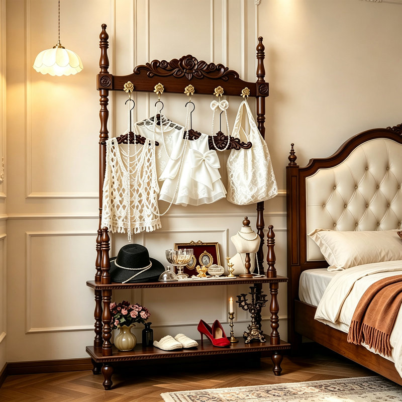 Portemanteau vintage en teck