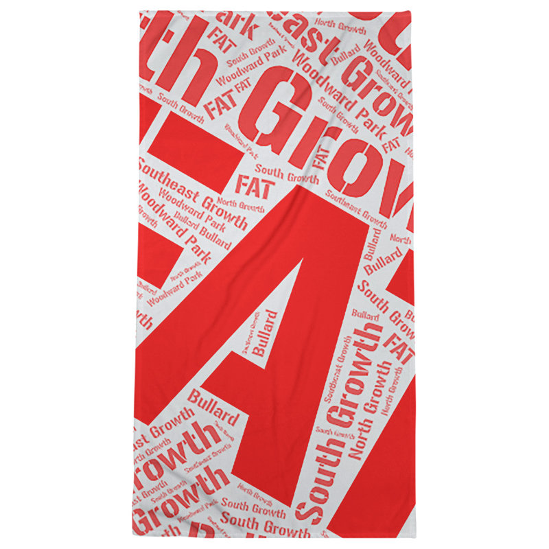 Bath Towel, Red, Microfiber, Fresno