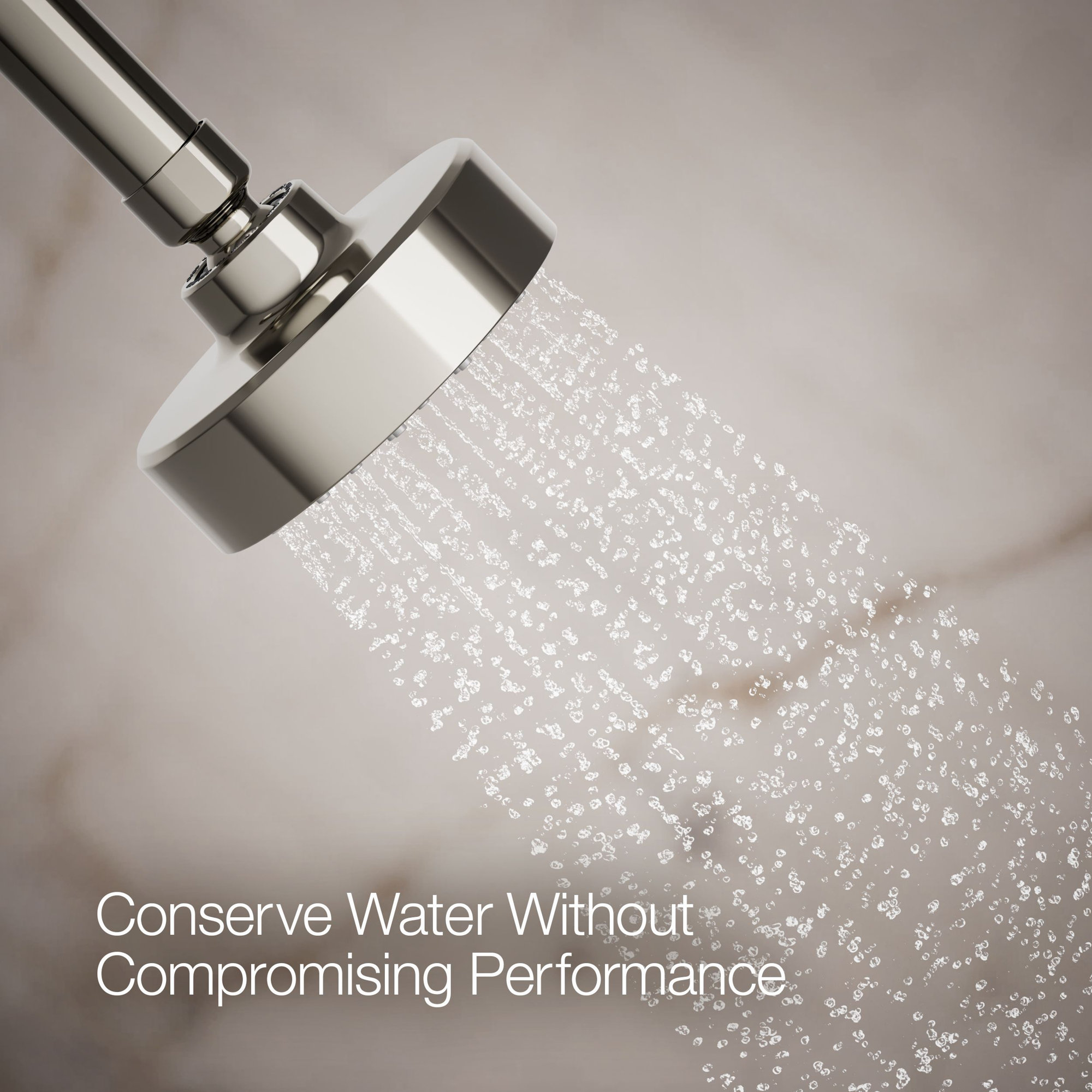 Awaken G90 Single-Function Full/Standard Fixed Shower Head, Vibrant Polished Nickel,  1.75 GPM