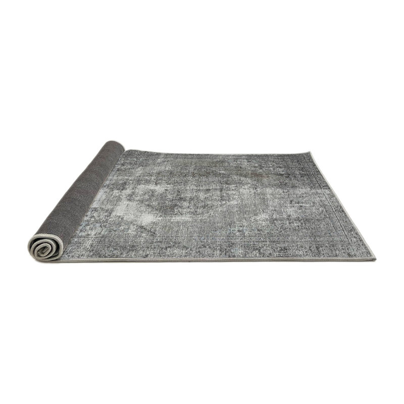 Tapis traditionnel gris / beige Demarean, Rond 5 pi