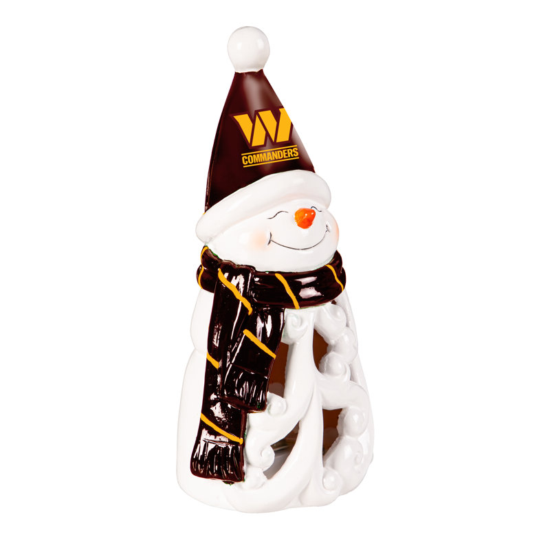 Washington Commanders Snowman LED Statuary, 8"
