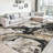 Abstract Machine Washable Rug with Rubber Backing Non-Slip Area Rug for Living Room Bedroom Dining Room Office-2040859271