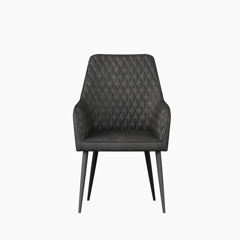 48cm H Upholstered Side Chair, Grey