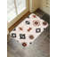 Geometric Snowflake Pattern Bath Rug For Bathroom, 16L X 24W