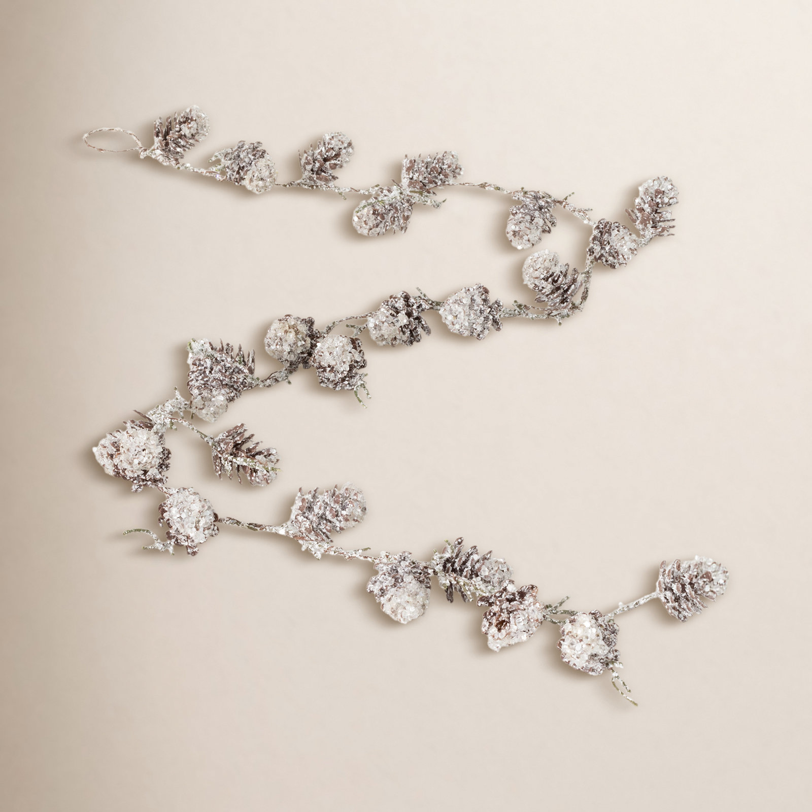 60'' in. Faux Pinecone Garland