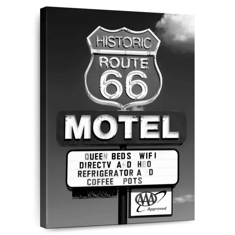 Mehar historique Route 66, H 39 po x l 26 po