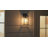 2 Pack Motion Sensor Dusk To Dawn Matte Black Outdoor Wall Lights With Clear Glass Shade