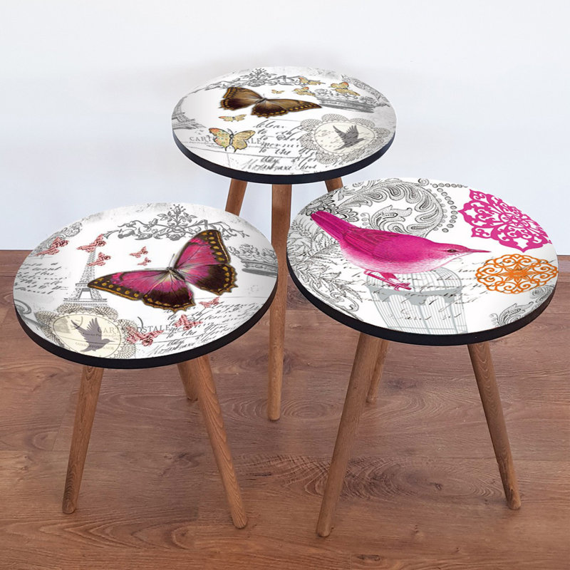 Tables gigognes 3 pieds Bak