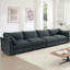 Très grand et large canapé 4 places gris chenille, conception structurelle unique, sièges de rangement escamotables, douceur au toucher, plusieurs options de couleurs pour le siège intérieur gris avec tiroir, enveloppé,-622630741
