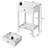 Two-Layer Bedside Cabinet Table With Drawer