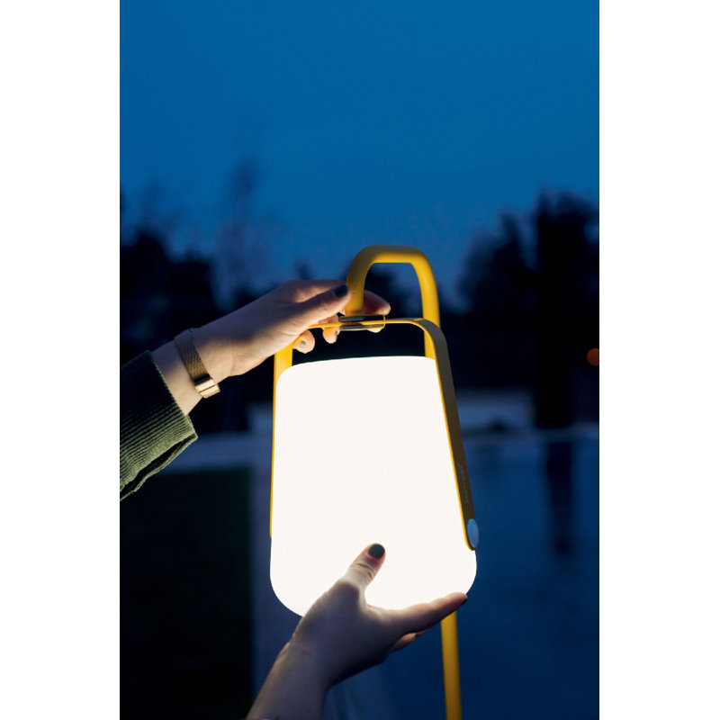 Balad LED Outdoor Wall Lantern, 10" H x 7.5" W x 7.5" D, Honey