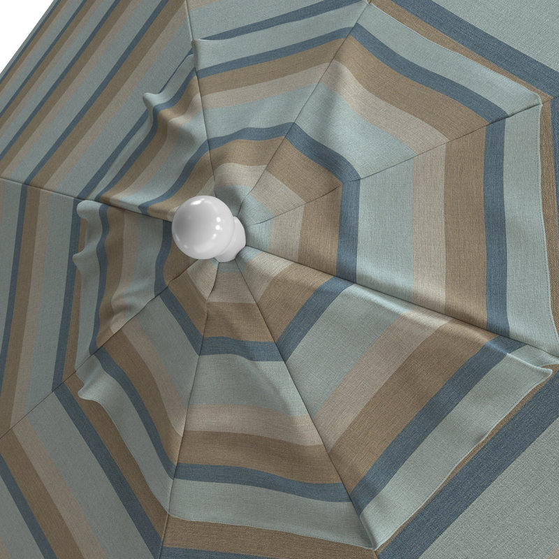 Parasol de marché octogonal 9 pi Willa, Sunbrella® brume Gateway, Matted White