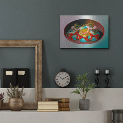 Trinx 'Brothers' by Valery Vecu Quitard, Metal Wall Art