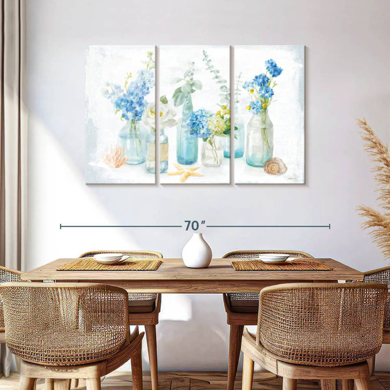 Harnek Beach Cottage Florals I, H 36 po x l 57 po