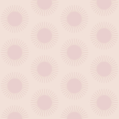Papier peint Sunburst - Pink Dreams