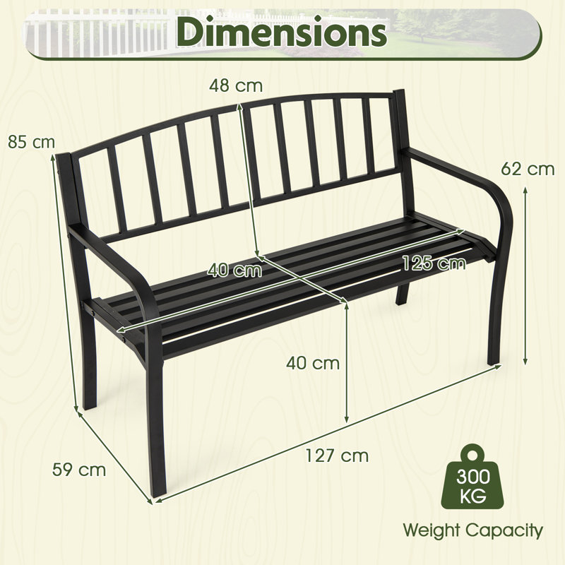 Metal Outdoor Bench