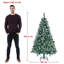 Green Spruce Flocked/Frosted Christmas Tree-1726872030
