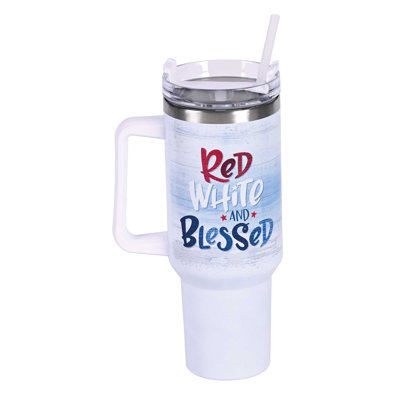 Gobelet rouge et blanc 40 oz