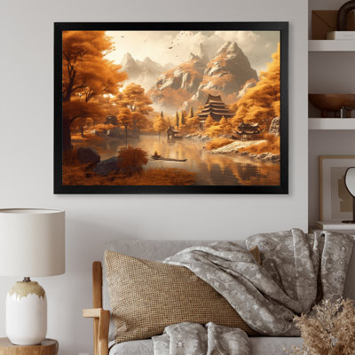Zen Asian Mountains And Lake " Zen Asian Mountains And Lake "