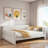 Upholstered Daybed With Usb And Slats Support-776893112