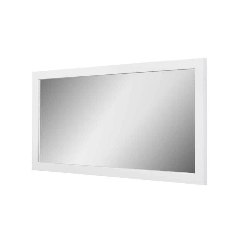 Miroir de salle de bain Kozeroff, Blanc, 28,3 po x 23,6 po