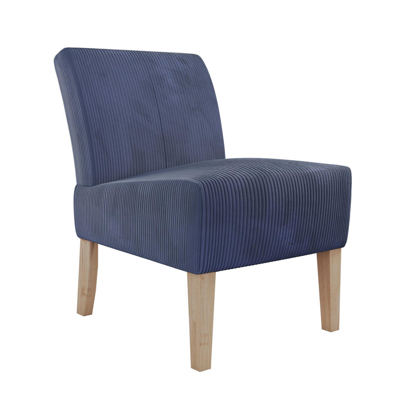 Armante Upholstered Accent Chair, Navy