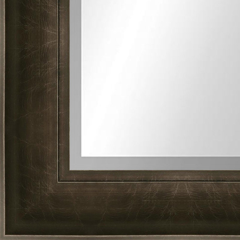 Structura Wall Mirror, 35" x 29", Charcoal