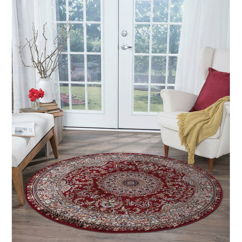 Cilegon Oriental Indoor Rug, Round 8'1"