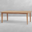 Table de ferme rectangulaire en teck - teck naturel