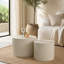 Ensemble de 2 tables basses gigognes Beige