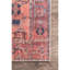 Tapis rouge / orange tissé à la machine à motif médaillon performance Alfonso-1232127030
