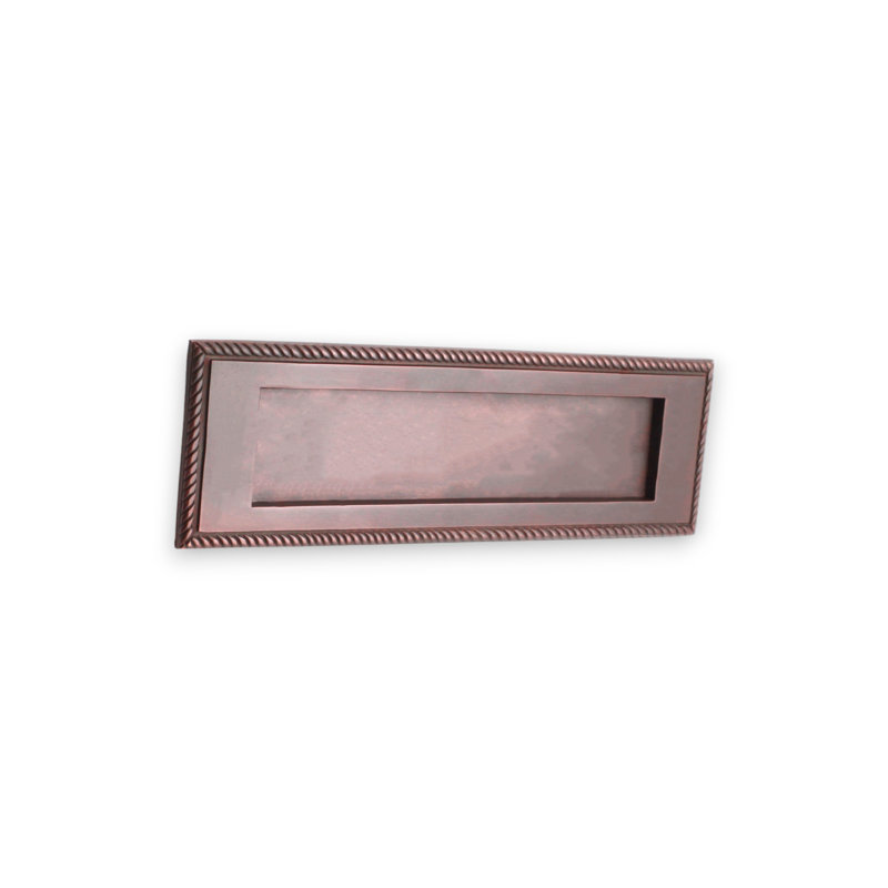 Georgian Letter Plate 250mm Satin Brass, Aged Bronze