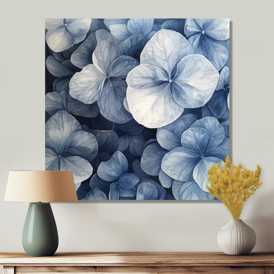 Hydrangea Cluster With Blue Petals II - Hydrangea Wall Art
